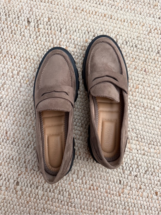Crown Vintage Shoes - Women’s Crown Vintage Brown Suede Penny Loafers- LIKE NEW